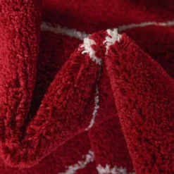 Designteppich in Rot und Creme - Kermita