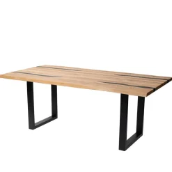 Designtisch aus Eiche mit Baumkanten - Slavidra