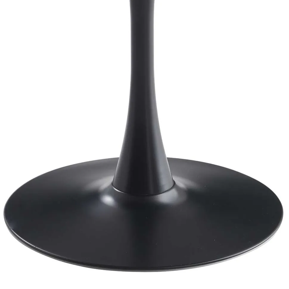 Designtisch aus Sinterstein mit Trompetenfuß - Memphis