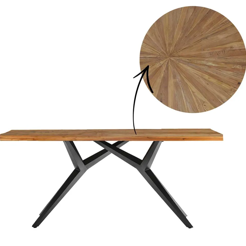 Designtisch aus Teak Altholz - Marosso