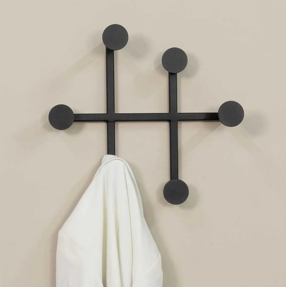 Design-Wandgarderobe aus Stahl - Finalys