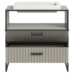 Design-Waschtisch mit Aufsatzwaschbecken - Xena