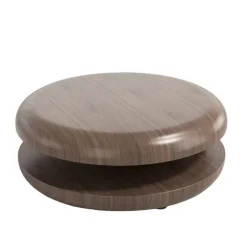 Design-Wohnzimmertisch mit drehbarer Platte - Loisango