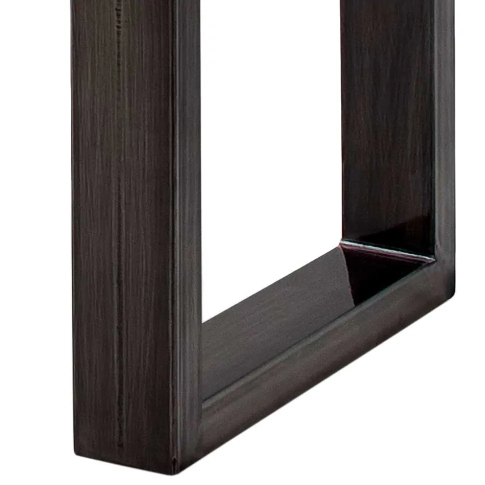 Design-Wohnzimmertisch mit grauer Holzplatte - Flaciona