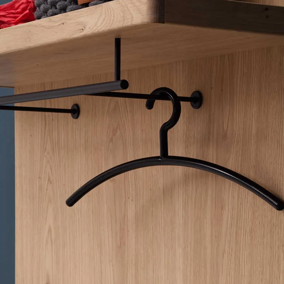 Dielen Einrichtung in Eiche Bianco - Arkadiuz (fünfteilig)