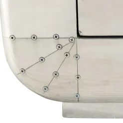 Dielen Möbel aus Aluminium poliert - Pilot (fünfteilig)