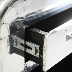 Dielen Möbel aus Aluminium poliert - Pilot (fünfteilig)