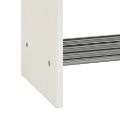 Dielenbank Curelino in Weiß Grau