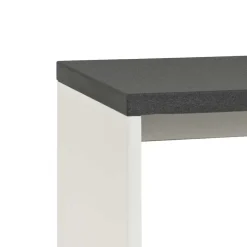 Dielenbank Curelino in Weiß Grau