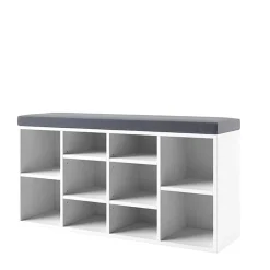 Dielenbank Schuhregal in Weiß - Melramon