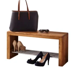 Dielenbank Uvinessa aus Wildeiche Massivholz