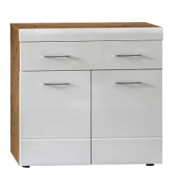 Dielenkommode in Weiß Hochglanz - Laurela