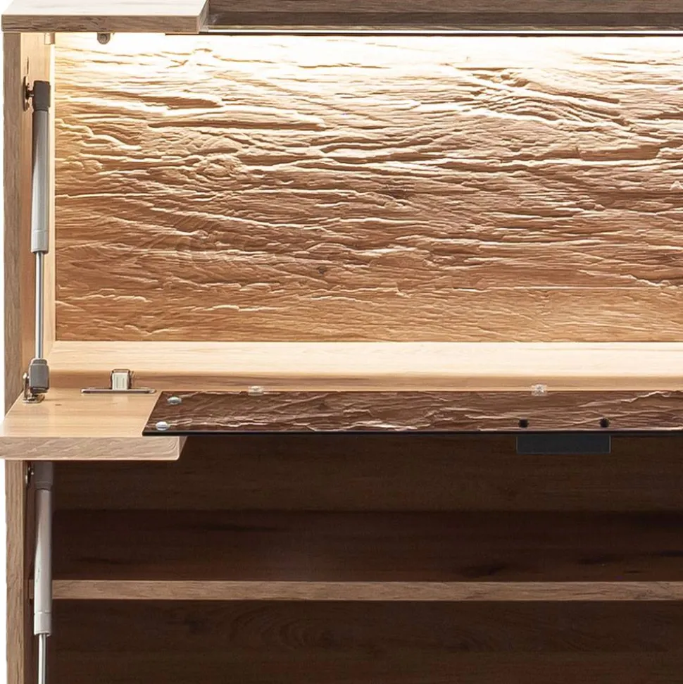 Dielenmöbel Kombination in Wildeiche - Vapposia (vierteilig)