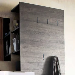 Dielenmöbel Satumare in Braun Wenge Dekor (dreiteilig)