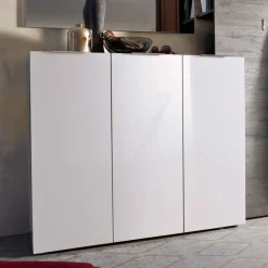 Dielenmöbel Satumare in Braun Wenge Dekor (dreiteilig)