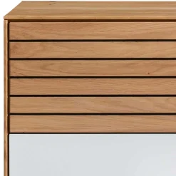 Dielenmöbel Set aus Asteiche Massivholz - Zonga (dreiteilig)