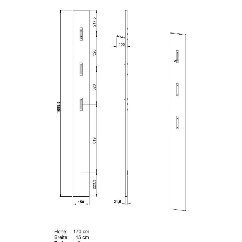 Dielenmöbel Set modern - Cooking (dreiteilig)