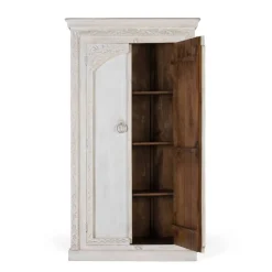Dielenschrank in Mangoholz White Wash - Intiatos