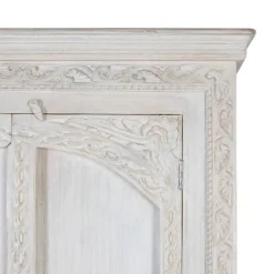 Dielenschrank in Mangoholz White Wash - Intiatos