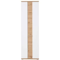 Dielenschrank in Weiß & Wildeiche - 2-türig - Symbrosia