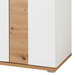 Dielenschrank in Weiß & Wildeiche - 2-türig - Symbrosia