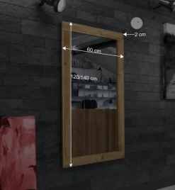 Dielenspiegel Manzey aus Wildeiche Massivholz