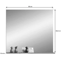 Dielenspiegel mit Ablage in Wildeiche NB - Depart