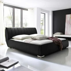 Doppelbett Bermuda aus Kunstleder