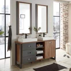 Doppel-Waschplatz & zwei Spiegel - Forawas (dreiteilig)