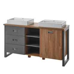 Doppel-Waschplatz & zwei Spiegel - Forawas (dreiteilig)