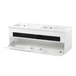 Doppel-Waschtisch & LED Spiegel - Ingmesan (zweiteilig)