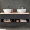 Doppel-Waschtisch für die Wandmontage - Breznia
