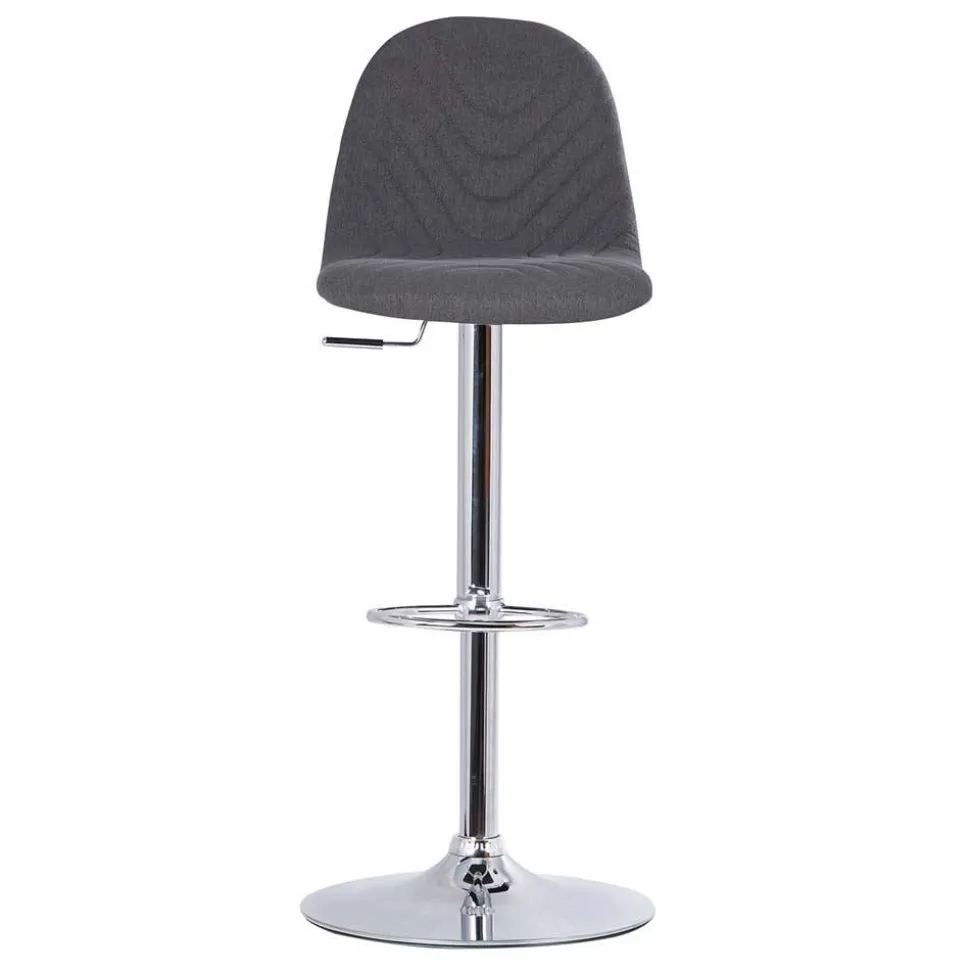 Drehbare Barstühle in Anthrazit - Typon (2er Set)