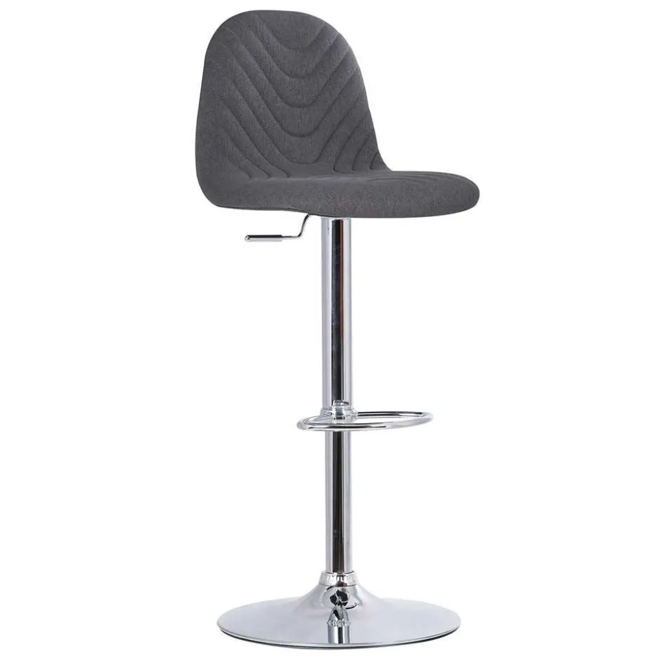 Drehbare Barstühle in Anthrazit - Typon (2er Set)