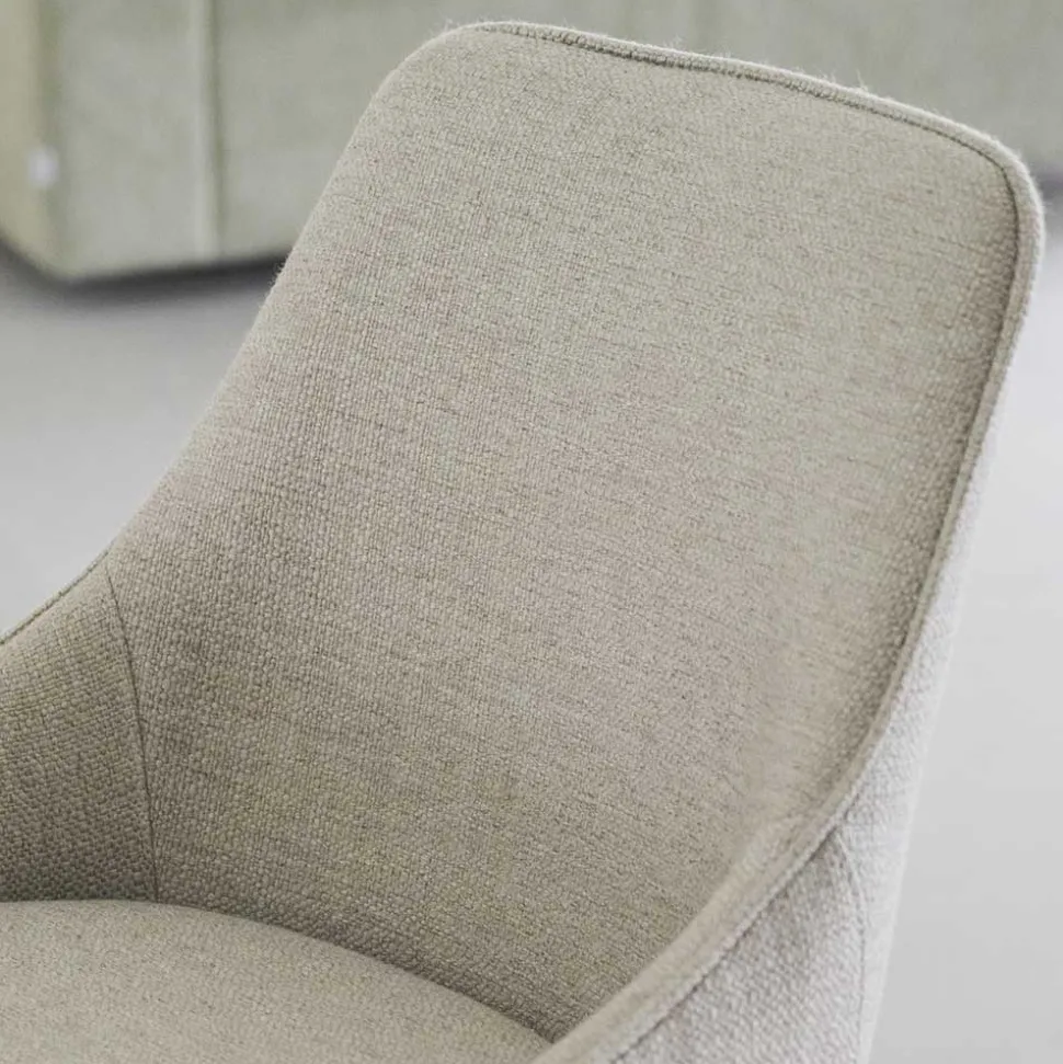 Drehbare Barstühle in Beige - Taja (2er Set)