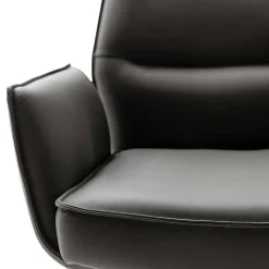 Drehbare Tischsessel aus Echtleder - Cascaya (2er Set)