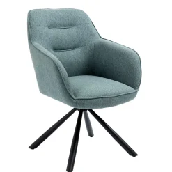 Drehbarer Armlehnenstuhl in Türkis - Maior (2er Set)