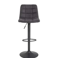 Drehbarer Barstuhl in Anthrazit - Janyna (2er Set)