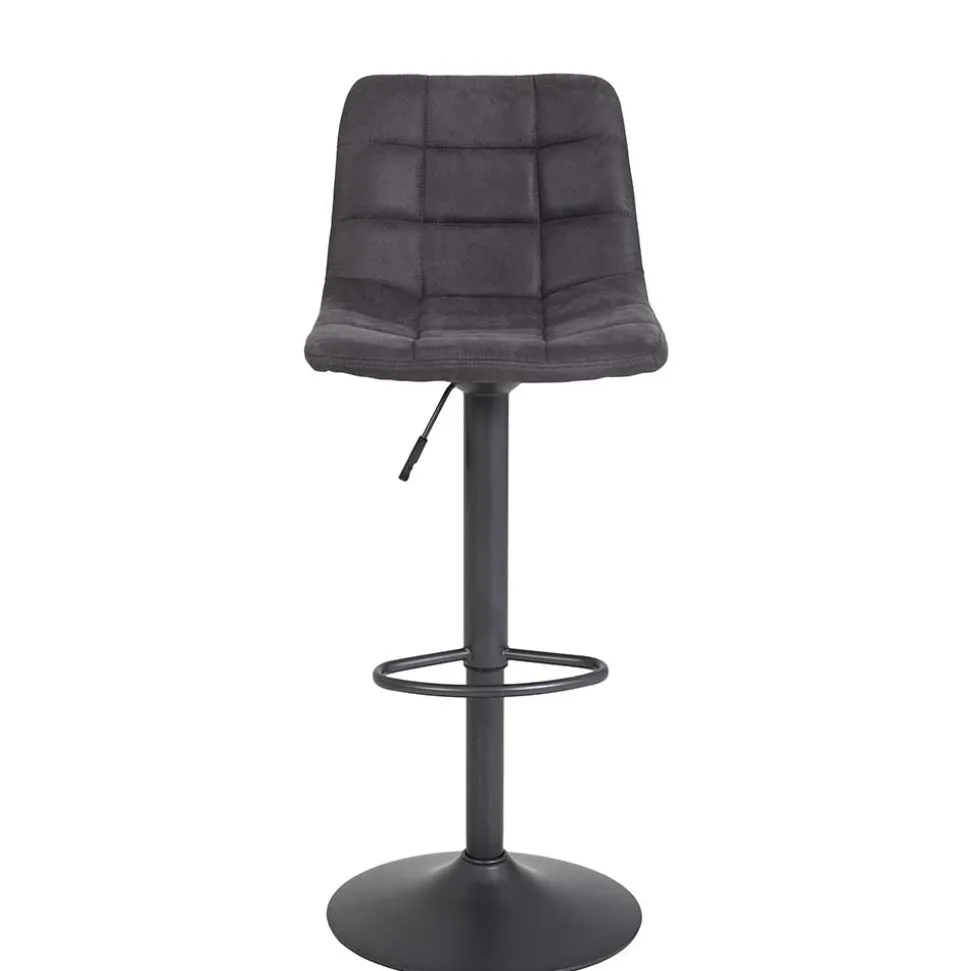 Drehbarer Barstuhl in Anthrazit - Janyna (2er Set)