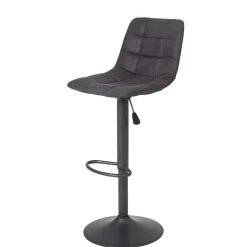 Drehbarer Barstuhl in Anthrazit - Janyna (2er Set)