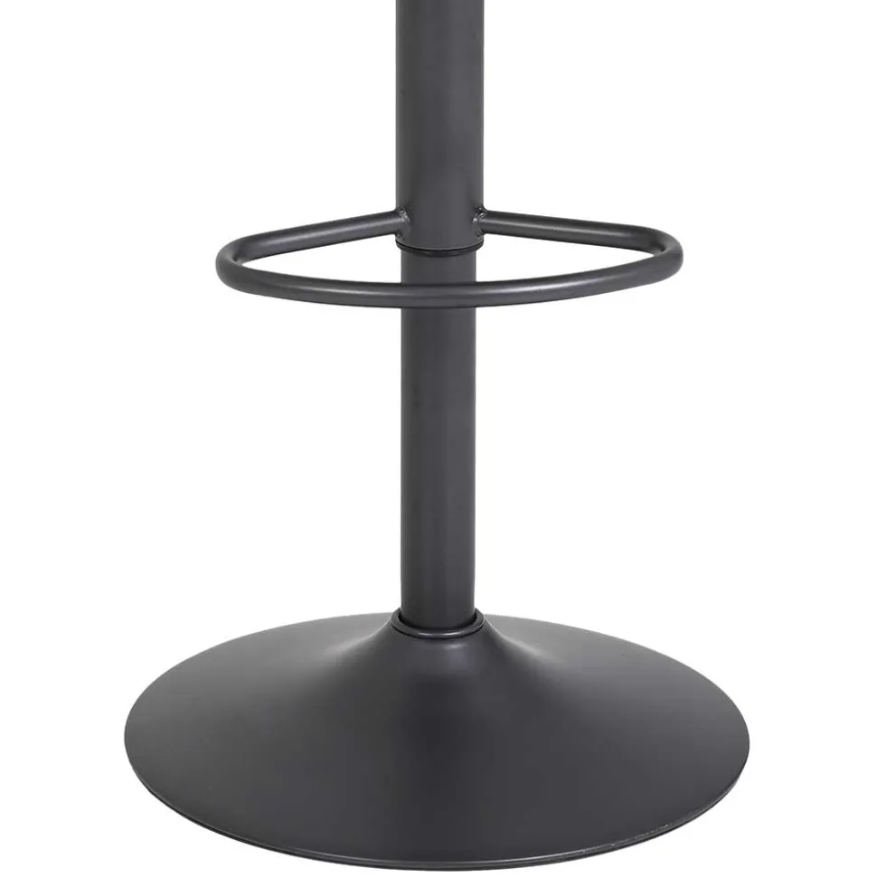 Drehbarer Barstuhl in Anthrazit - Janyna (2er Set)