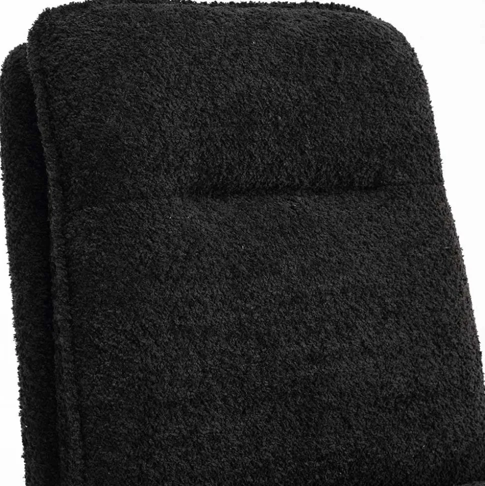 Drehbarer Essstuhl in Anthrazit Boucle - Icoleran (2er Set)