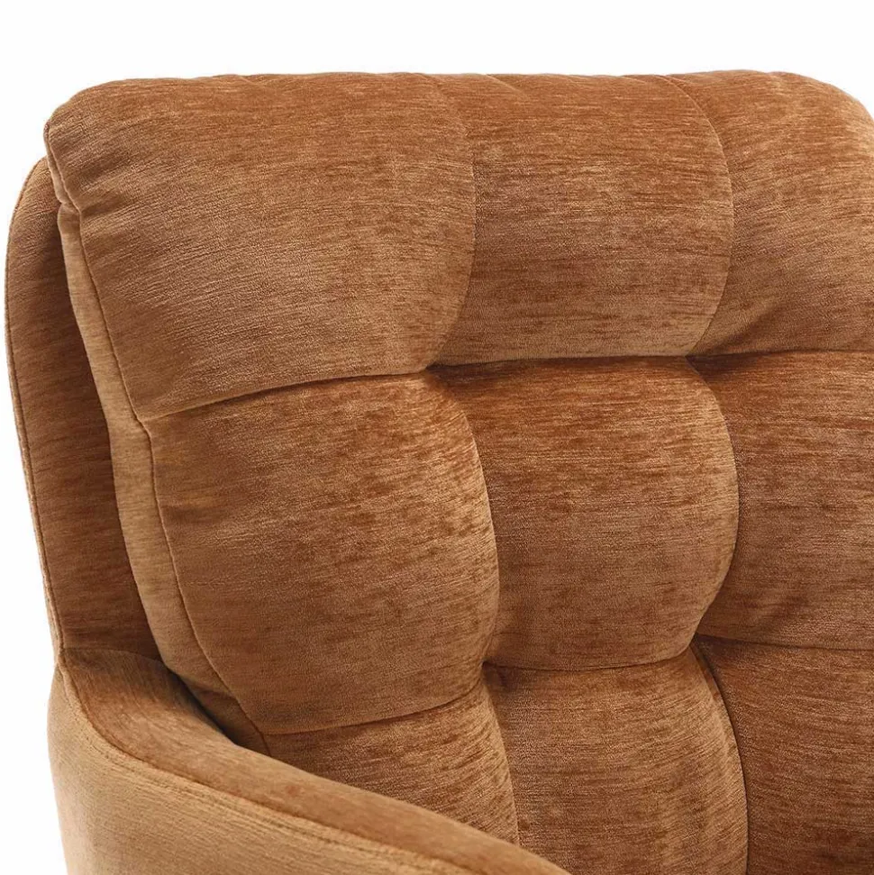 Drehbarer Esstischsessel in Ockergelb - Karin (2er Set)