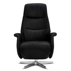 Drehbarer Fernsehsessel in Schwarz Microfaser - Jonata