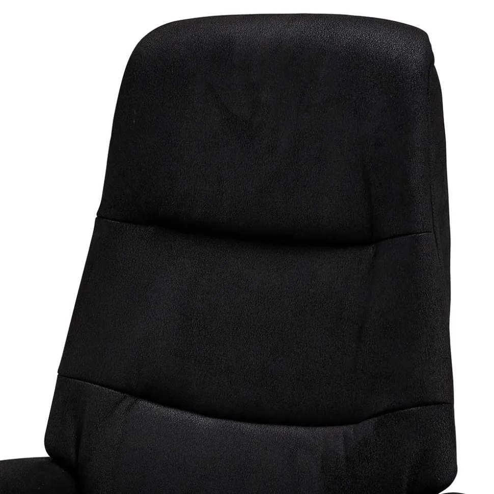 Drehbarer Fernsehsessel in Schwarz Microfaser - Jonata