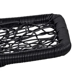 Drehbarer Hocker mit Tellerfuß in Schwarz - Zavamanco