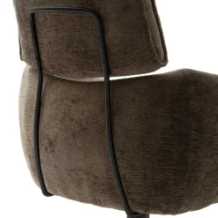 Drehbarer Küchenstuhl mit Armlehnen - Ishi (2er Set)