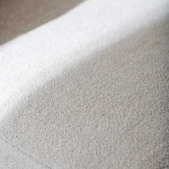 Drehbarer Lesesessel in Cremeweiß Boucle - Cleas