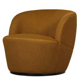 Drehbarer Mesh-Sessel in Ocker - Londey