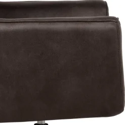 Drehbarer Polstersessel aus Microfaser in Anthrazit - Estebal